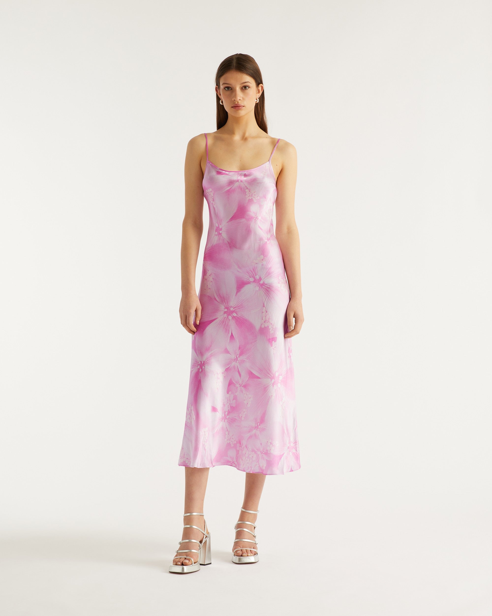 Robe Longue Bretelle Gisele ( S23 / FEMME / Magic Flowers Rose )