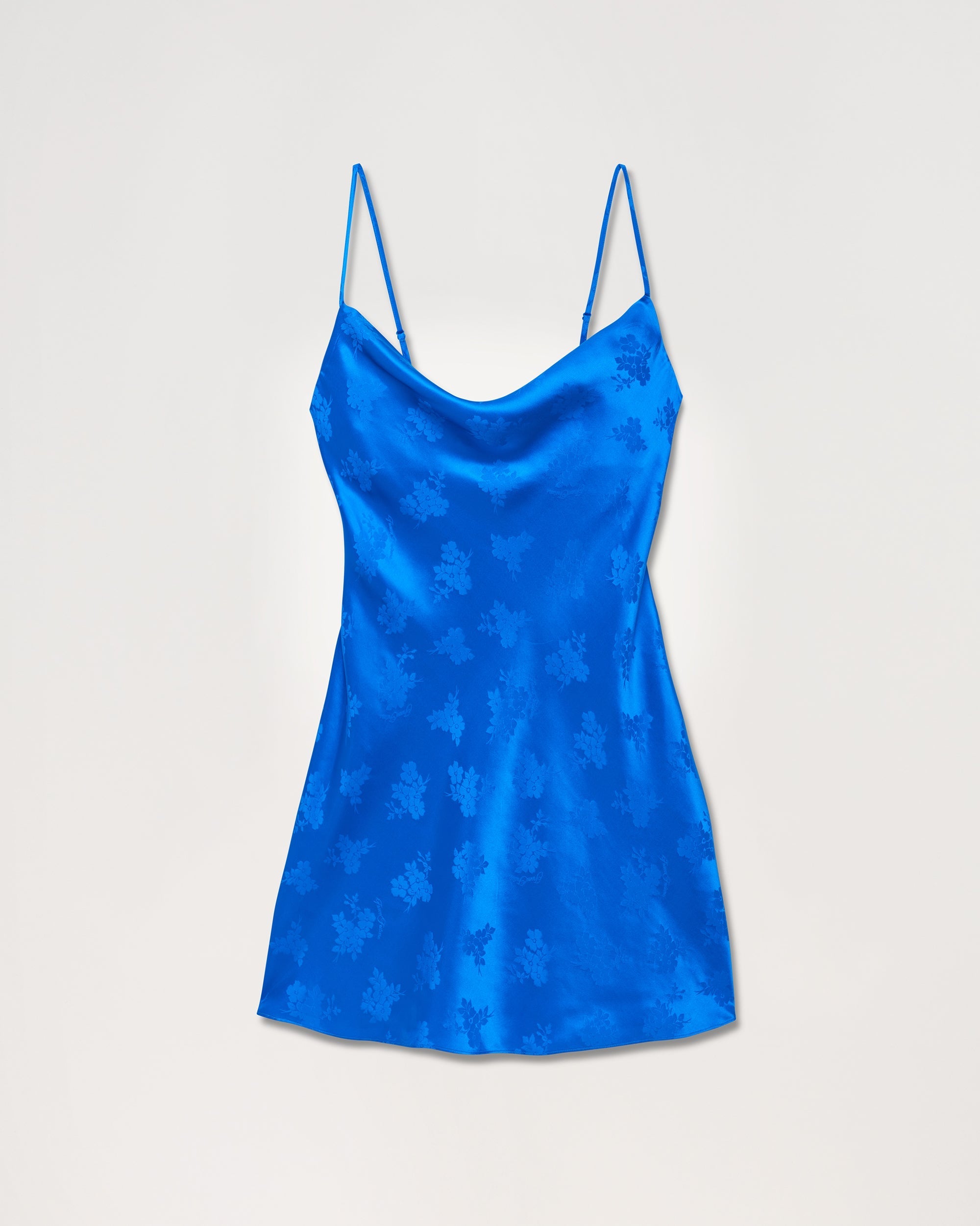 Robe Courte Bretelle Angele ( S23 / FEMME / Jacquard Bleu )